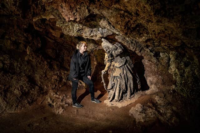 Jay Stelling at Mother Shipton's Cave in Knaresborough