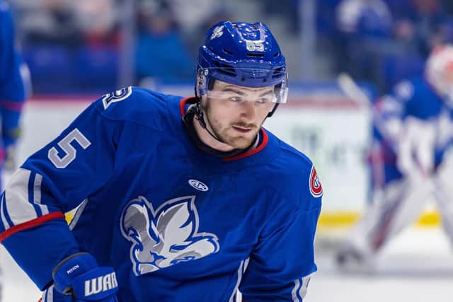 FINAL FOUR: Canadian-born Liam Peyton is the fourth and final import signed by Leeds Knights for the 2025-26 NIHL National season. Picture courtesy of Trois-Rivieres Lions/Denis Bellerose