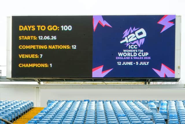 The Infamous Headingley Stadium Scoreboard with 100 Days to Go