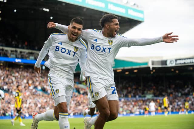CREATIVE MACHINE - Georginio Rutter is putting Leeds United team-mates like Joel Piroe in goalscoring situations at an impressive rate. Pic: Bruce Rollinson