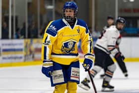 BACK FOR GOOD: Tate Shudra impressed enough during the 2021-22 season to earn himself full-time deal at Leeds Knights. Picture courtesy of Oliver Portamento/Leeds Knights