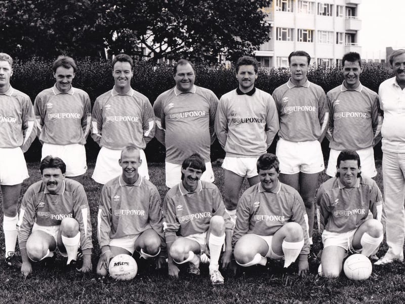 The Kings Arms FC who played in Division 3 of the Leeds Sunday League. Pictured, back row from left, are Glen Taylor, Dave Robertson, Craig Turnbull, Andrew Sharp, Gary Kirkbright, Mark Croft, Paul Hart (manager) and Alan Eccles (chairman). Front row, from left, are Billy Bagshaw, Stuart Roberts, Gary Hart, Mark Townend and Chris Spivey.