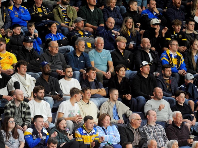 Supporters in AMT Headingley's North Stand.