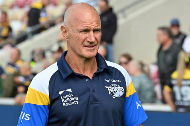 Leeds Rhinos coach Brad Arthur at Sunday's game away to York Knights. Picture by Matthew Merrick/SWpix.com.