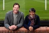 Kully Thiarai and Alan Lane at Headingley Stadium. (c) Jemma Mickleburgh