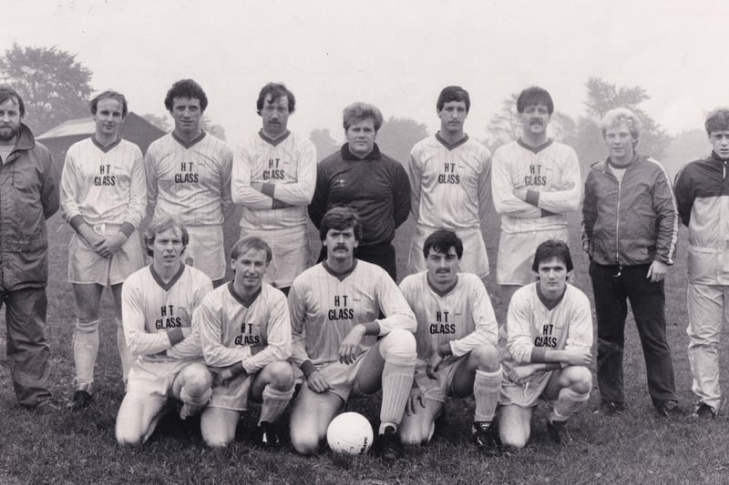 Armley Athletic, members of the Leeds Red Triangle League, pictured in November 1983. Back row, from left, are Colton Felton (manager), Malcolm Rushfirth, Mark Broadley, Dennis Roberts, Phil Biddies, Steve Sparling, Les Robinson, Dave Weed and Paul Childs. Front row, from left, are Paul Loft, Mick Routh, John Flynn (captain), Tony Clarke and Peter Scott.