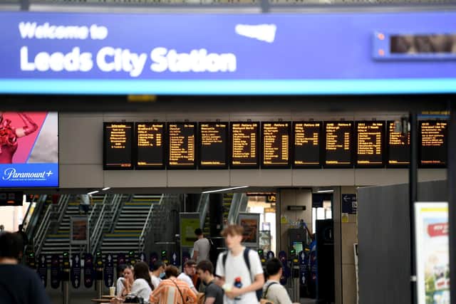 Leeds Railway Station.