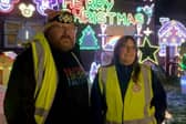 Dom and Heather Hodgson have launched their annual Christmas light experience in Cross Gates which supports Martin House Children’s Hospice (Still by Talk Leeds)