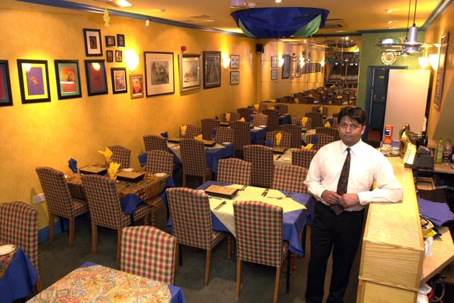 Mohan Patel, owner of Chilli Peppers restaurant on Roundhay Road, Oakwood, Leeds, pictured on February 20, 2001.