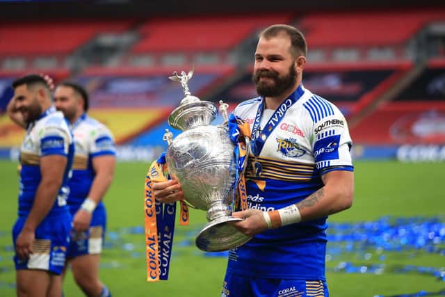 The last time Adam Cuthbertson wore a Rhinos jersey was at Wembley almoswt exactly two years ago. Picture by Mike Egerton/PA Wire.