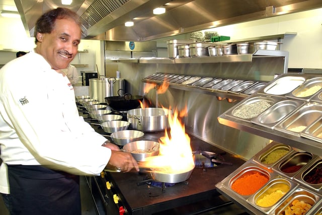 A new Aagrah restaurant opened in Leeds city centre. Pictured is Mohammed Aslam, Aagrah Group executive chef, at work in the kitchen.
