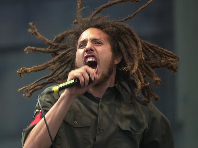 Rage Against The Machine's Zack de la Rocha on stage at Temple Newsam in 2000. The band have sold more than 16 million records worldwide and are will be inducted into the 2023 class of the Rock and Roll Hall of Fame.