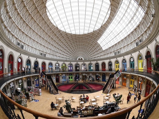 This Grade 1*-Listed building, which is now packed with independent shops and creativity spaces, is located on Kirkgate in Leeds city centre. The Corn Exchange was designed by architect Cuthbert Broderick and first opened in 1864 to the city's corn traders.