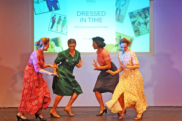 Fashion from the 1940s was instantly recognisable in the energetic performance.