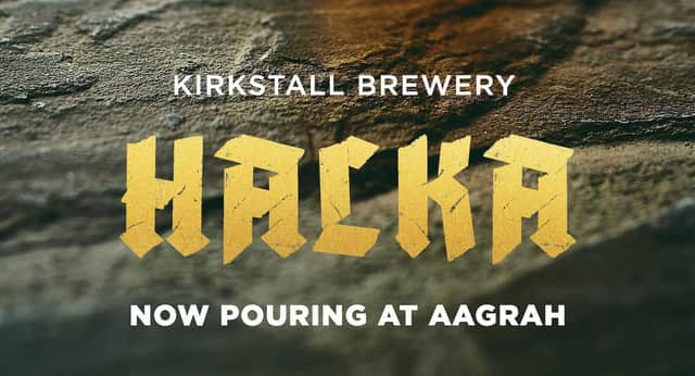 Aagrah restaurant's new Kirkstall Brewery Halka house beer
