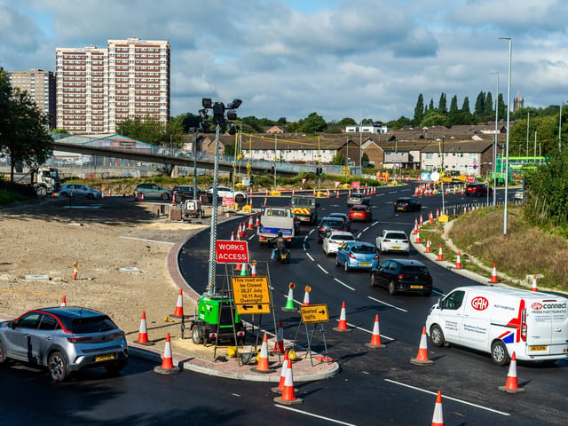 The ongoing works are described as particularly complex and have been segmented into seven parts, as work progresses clockwise around the gyratory, with a total of 19 phases of activity.