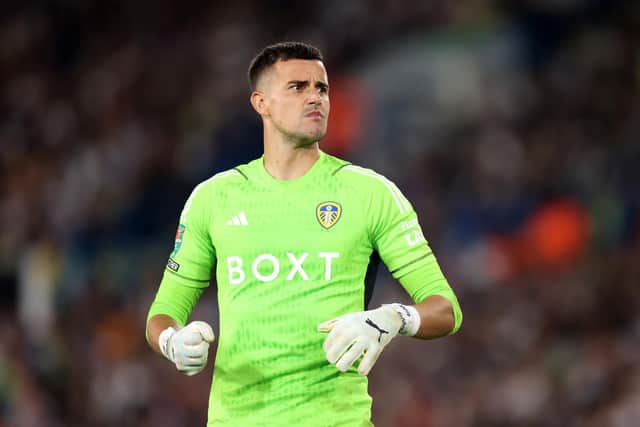BACKING: For Karl Darlow, above, from Leeds United boss Daniel Farke. Photo by George Wood/Getty Images.