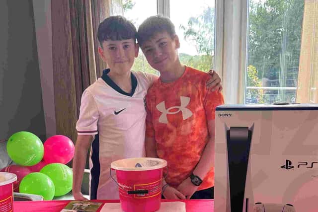 Josh Faulkner and brother Louka.