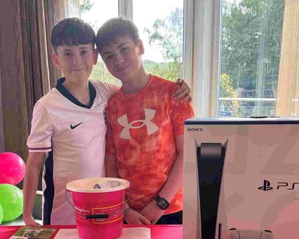 Josh Faulkner and brother Louka.