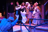 From left, Adam Astill (back to camera), Christopher Godwin, Alex Phelps, Olivia Woolhouse, Andy Cryer, Valeria Antwi, Susan Twist, Charlie Ryan (credit Tony Bartholomew