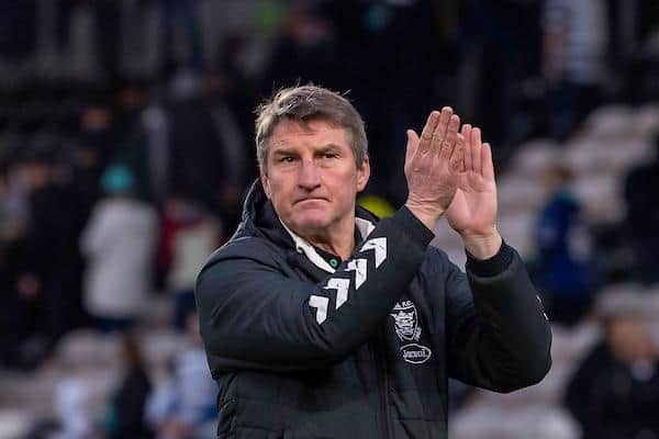 Hull coach Tony Smith, pictured, is similar to his nephew, Leeds boss Rohan Smith, in some ways, Liam Sutcliffe says. Picture by Allan McKenzie/SWpix.com.