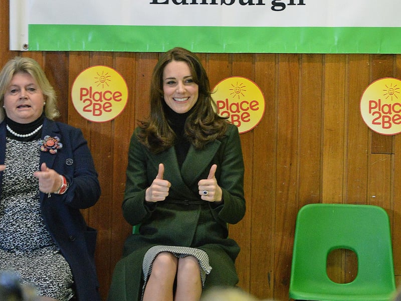 Primary 1 in St Catherine's Roman Catholic Primary School has 26 pupils –  one more than the maximum allocation of 25. Pictured is HRH the Duchess of Cambridge on her visit to St Catherine's in 2016.