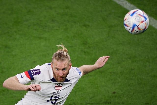 Centre-back: Fulham defender Tim Ream is an experienced player and may come up against Harry Kane in an all-Premier League tussle (Photo by ADRIAN DENNIS / AFP) (Photo by ADRIAN DENNIS/AFP via Getty Images)