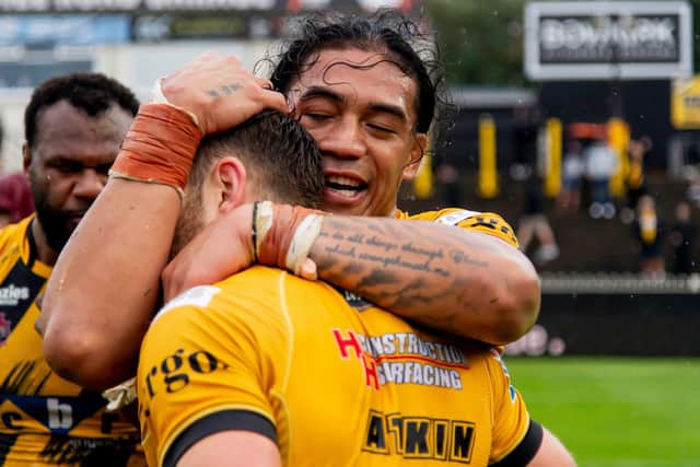 A season-ending injury means Tom Amone won't get the Castleford Tigers farewell he wanted. Picture by Allan McKenzie/SWpix.com.