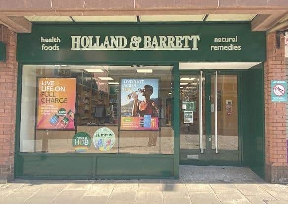 Holland & Barrett in Pontefract has closed down