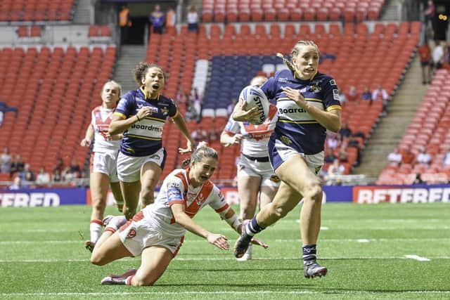 Caitlin Beevers scored a memorable try in last year's final. (Photo: Matthew Merrick/SWpix.com)