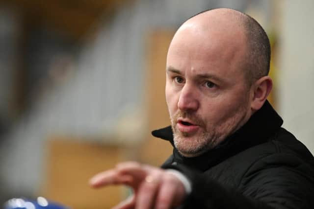 GUIDING HAND: Josh Hodgkinson believes his transition to NIHL National from the SNL has been helped by Leeds Knights' head coach, Ryan Aldridge Picture: Bruce Rollinson