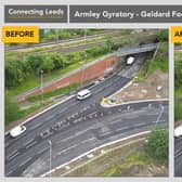 Work is due to get underway to remove the Geldard Road footbridge next week. Picture: LCC