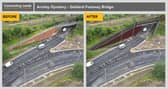 Work is due to get underway to remove the Geldard Road footbridge next week. Picture: LCC