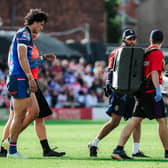 Isaiah Vagana could return from injury when Wakefield Trinity take on Warrington Wolves today. Picture by Alex Whitehead/SWpix.com.