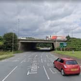 Maintenance work is due to be carried out on two bridges that carry motorway traffic over the Tingley Interchange. Picture: Google