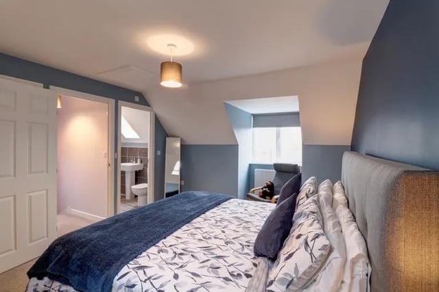 On the top floor, there is a master bedroom featuring storage cupboard and en-suite bathroom.