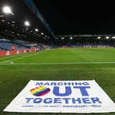 STAINED TOURNAMENT - Leeds United fan group have lambasted FIFA and the FA over the rainbow armband issue ahead of England v Iran in a World Cup they have already described as 'stained' due to human rights and equality issues. Pic: Getty