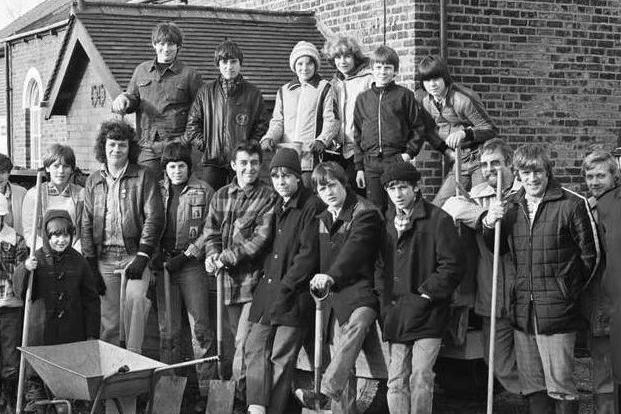 The community came together after the Ossett school fire. This picture was taken on January 24 1981.