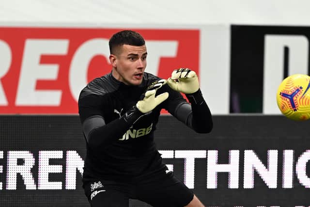 Newcastle United goalkeeper Karl Darlow ahead of the Premier League match at St James' Park, Newcastle. Picture date: Tuesday January 26, 2021.