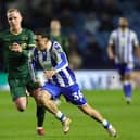 LEEDS REUNION - Ian Poveda's battle with fellow ex-Whites man Adam Forshaw when Sheffield Wednesday faced Plymouth Argyle will be the closest he gets to a Leeds United reunion due to the terms of his loan deal. Pic: David Rogers/Getty Images