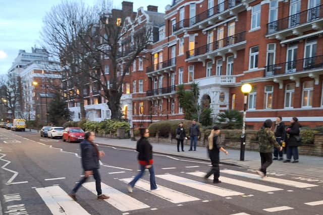 Recreate The Beatles' iconic Abbey Road album cover with Brit Music Tours.