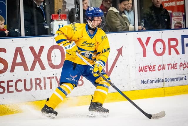 ON THE UP: Jonas Bennett exceeded the initial expectations on him when he seized his chance with Leeds Knights last season. Picture: Ben Gordon/Knights Media.
