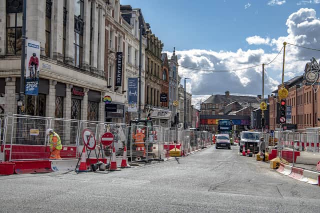 Road improvement works were previously carried out to a stretch of Lower Briggate in early 2021. Picture: Tony Johnson