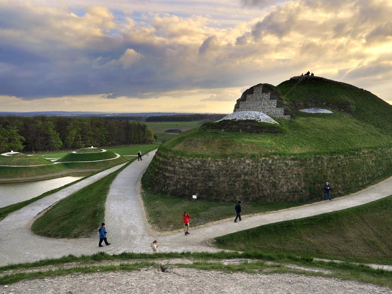Northumberlandia, or the Lady of the North, is a huge land sculpture in the shape of a reclining female, which was made of 1.5million tonnes of earth from neighbouring Shotton Surface Mine and opened in 2012.