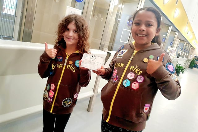 The rehoming centre was visited by a pair of younger supporters. Nylah and Yafeh from 61st Leeds Brownies have been raising money for the rehoming centre dogs by selling homemade doggy treats. They raised £35 and as well as earning their charity badge, they got a special behind the scenes tour of the centre to see how their donation would be used.