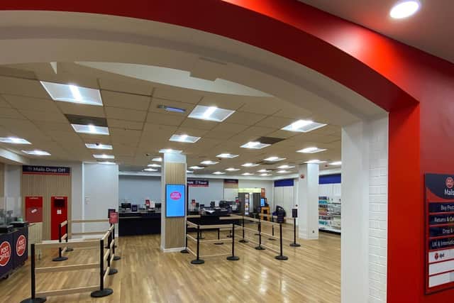 The new Post Office inside TGJones Leeds
