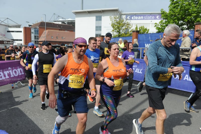 This year's circular course took runners out of the stadium and down to the University of Leeds before they headed out towards Bramhope and looped back to Headingley.