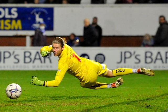 Killip will continue in goal for Pools at Walsall. Picture by FRANK REID