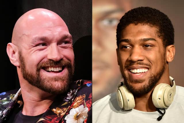 Tyson Fury and Anthony Joshua are gearing up for a fight to become the undisputed heavyweight boxing champion in 2021. (Pic: Getty Images)