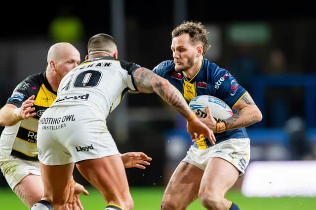 Ethan O'Neill has made only four appearances for Leeds Rhinos, including against York Knights in February. Picture by Allan McKenzie/SWpix.com.